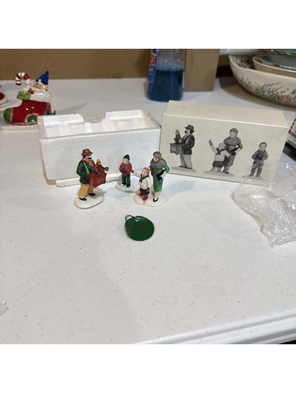 Dept. 56 Heritage Village Organ Grinder 59579 Set of 3 Handpainted Accessory